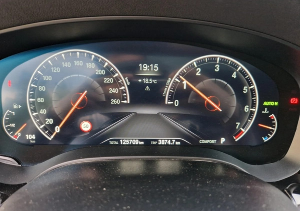 BMW Seria 5 cena 142900 przebieg: 125000, rok produkcji 2019 z Kcynia małe 596